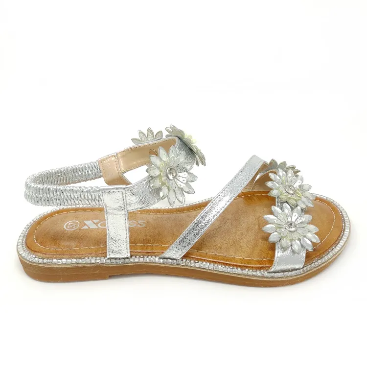 Дамски сандали 17321 silver